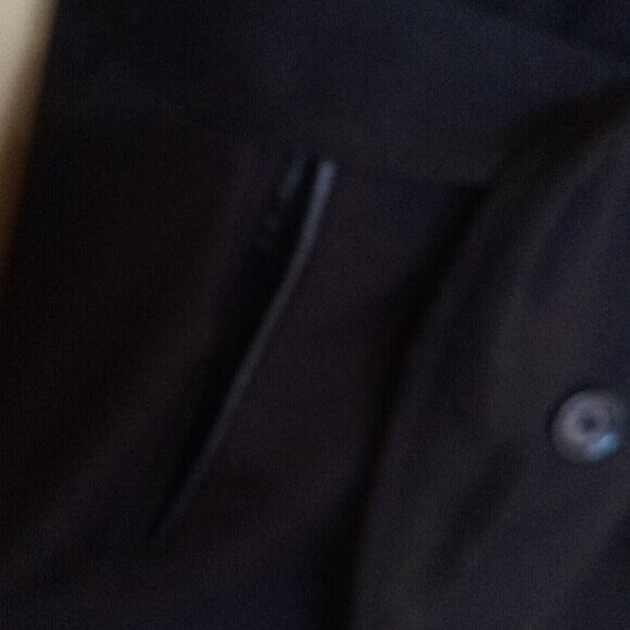 Short Black Trench coat Size 12 - Picture 6 of 7